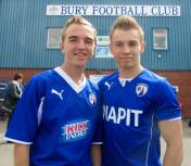 Me and my mate Michael outside the ground