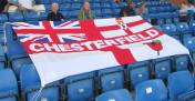 A flag on the away end