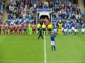 The pre match handshakes