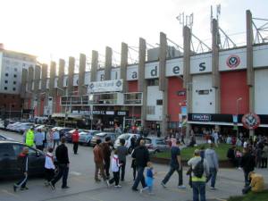 Fans arriving at Bramall Lane