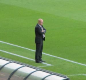 Leeds manager Brian McDermott on the touchline