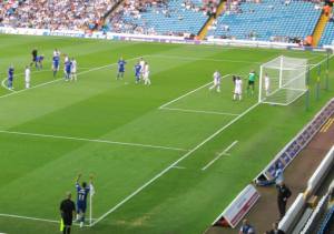 Gary Roberts takes a corner
