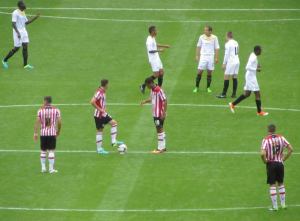 The Blades get the game back underway