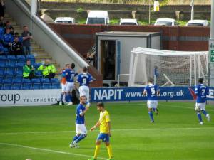 Roberts puts the Spireites ahead