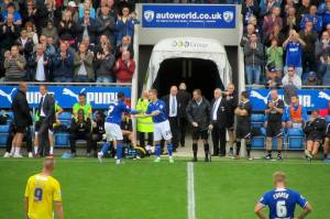 Gary McSheffrey makes his debut for Chesterfield