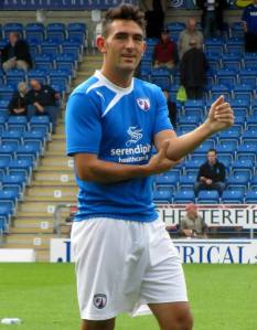 League 2's August player of the month Gary Roberts