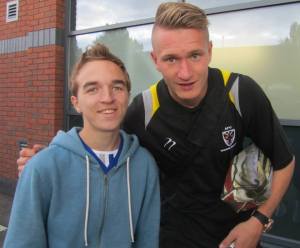 Michael Smith, who is on loan to Wimbledon from Charlton