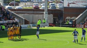 Ryan and McSheffrey stand over a free kick