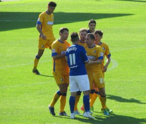 Roberts argues with the opposition