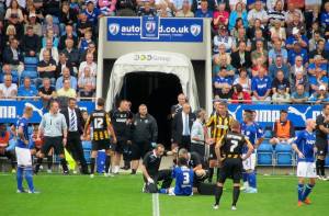 Nathan Smith receives treatment