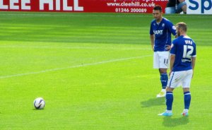 Richards and Ryan stand over another free kick