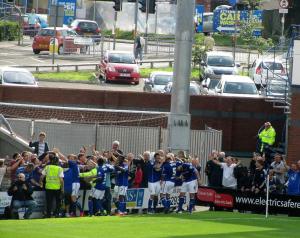 Armand Gnanduillet heads home the winner!