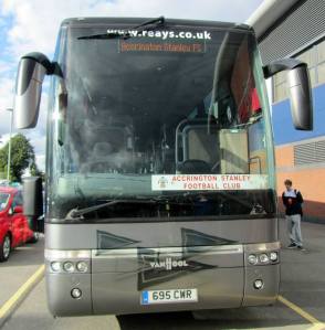 The Accrington team coach