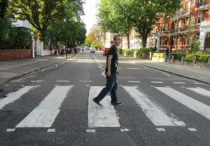 Ryan Watterson crosses Abbey Road