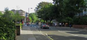 Looking towards the crossing
