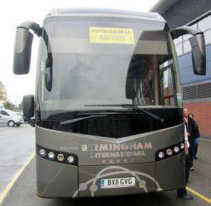 The Burton team coach