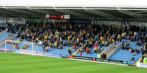 The away end