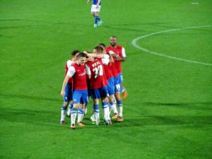 York take the lead in the first half