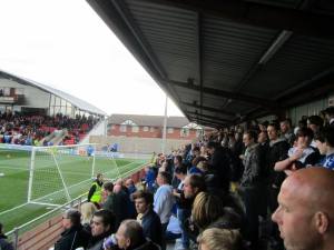 The away end