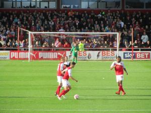 Fleetwood prepare to get the game restarted