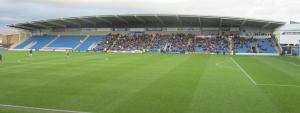 The view from the West Stand, where we sat for the first ever time today