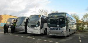 The away fans coach's