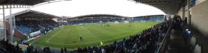 A panoramic shot of the stadium