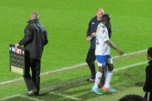 Former Spireite Javan Vidal is replaced after 18 minutes
