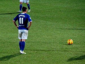 Gary Roberts stands over the ball