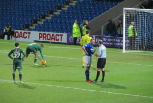 The ball is placed on the spot