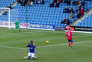 Gnanduillet drops to his knees