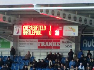 1-0 on the half hour