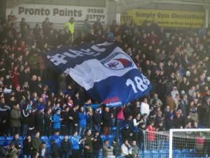 Spireites flag on the Kop