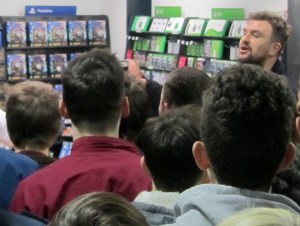 Jon McClure performs an acoustic set inside HMV