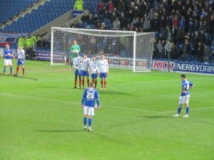 Chesterfield stand over an early free kick