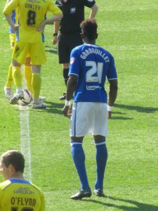 Armand Gnanduillet comes on at the break