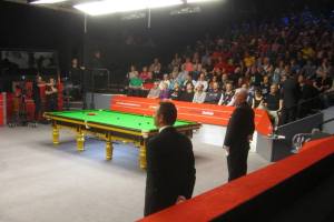 The referees are introduced