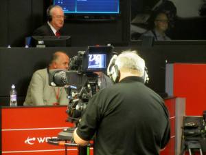 Awaiting the arrival of the players