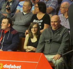 Caroline and Front Row Chris...on the front row