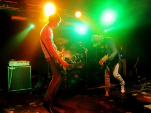 'Kurt' charges around the stage during Breed