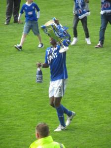 Nathan Smith enjoys the moment