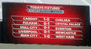 Half time scores elsewhere