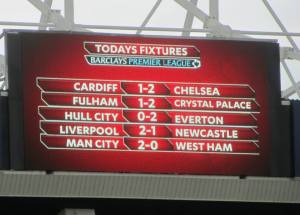 The results, meaning Man  City are champions