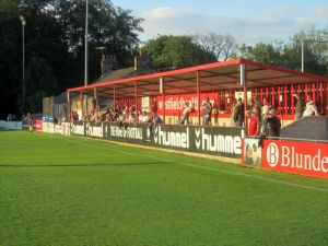 Fans watching the game