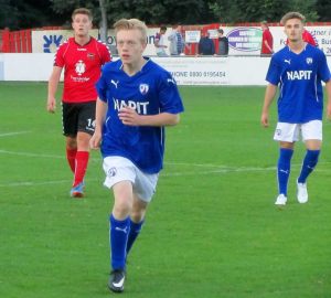 George Milner who scored at Hallam yesterday