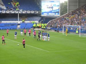 Porto line up a free kick