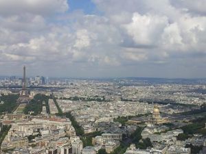 The view from the very top of the 59-story building