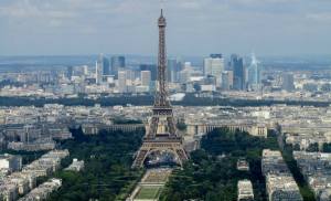 The Eiffel Tower viewed from the Montparnasse