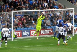 Carroll catches the ball