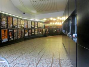 Looking inside the building